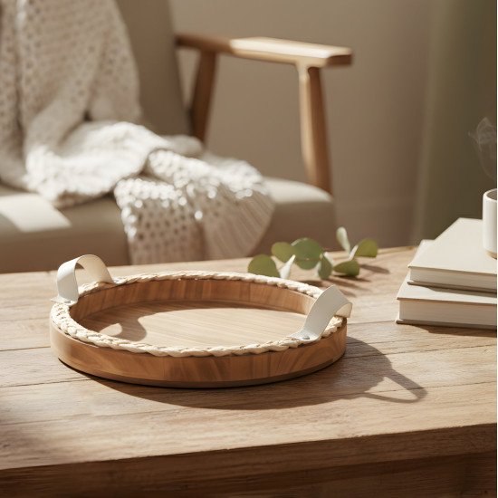 Wooden Tray Set 3 Pcs
